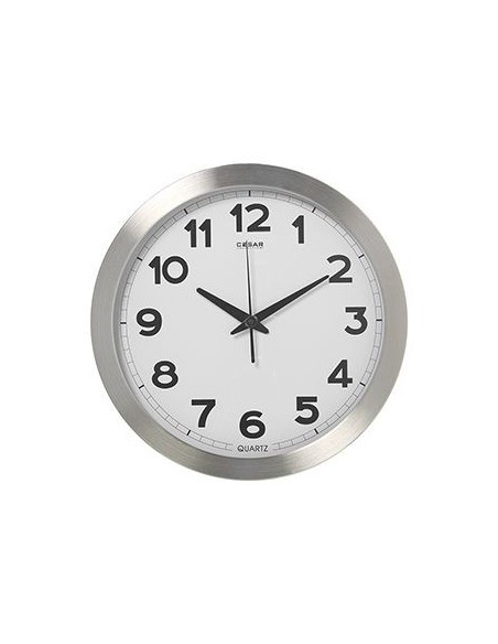 Reloj esfera blanca, reloj de oficina con numeros