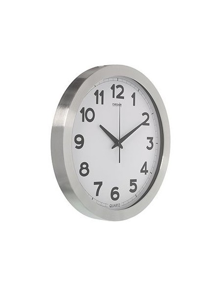 Reloj esfera blanca, reloj de oficina con numeros