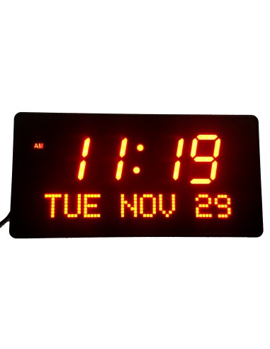 Reloj de pared digital con calendario