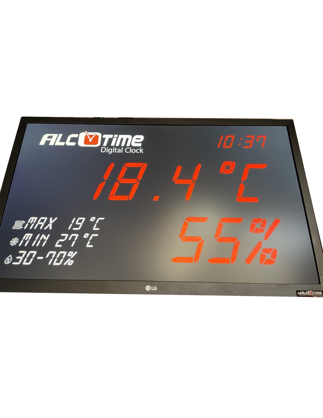  Medidor digital de temperatura y humedad de la marca