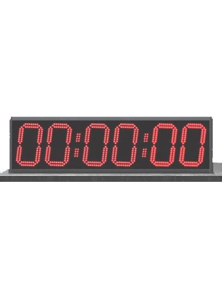Reloj digital LED rojo puntos