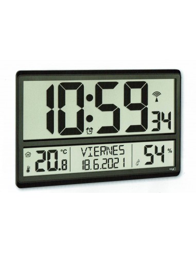 Reloj Digital LCD radiocontrolado calendario y calendario