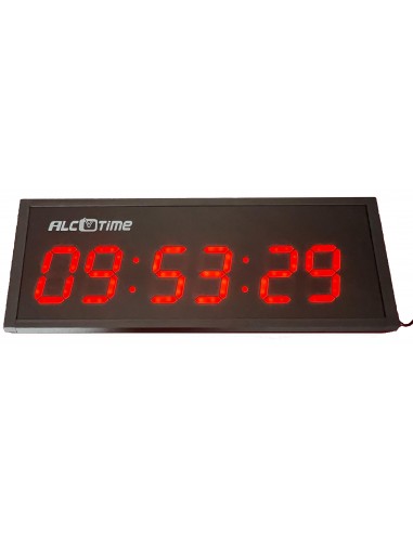 Reloj digital Alcotime, led rojo 48x18cm.