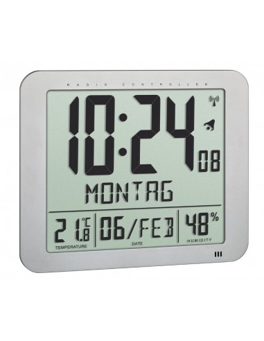 Reloj LCD radiocontrolado con temperatura