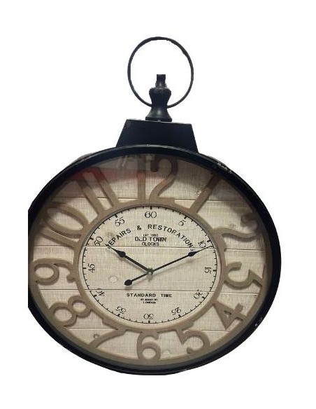 Reloj pared retro 60cm de diámetro