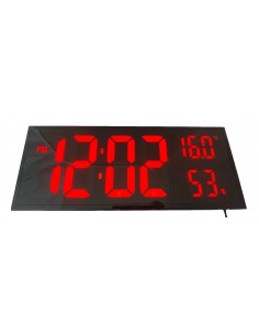 Reloj con temperatura y humedad led rojo