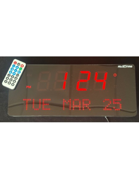 Reloj digital de pared-led rojo
