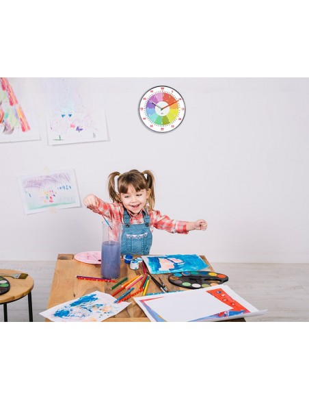 Reloj de pared para aprender la hora