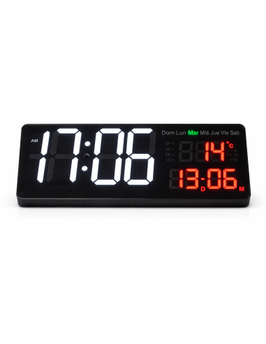 reloj led con calendario y temperatura