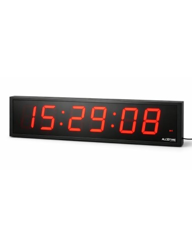 Reloj Digital LED Rojo XL con Segundos | Alcotime