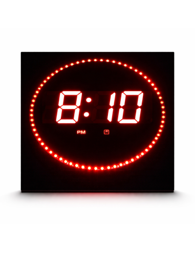 Reloj digital cuadrado 32x32