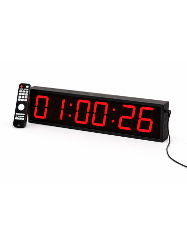 Reloj digital LED con segundos.64x16cm.