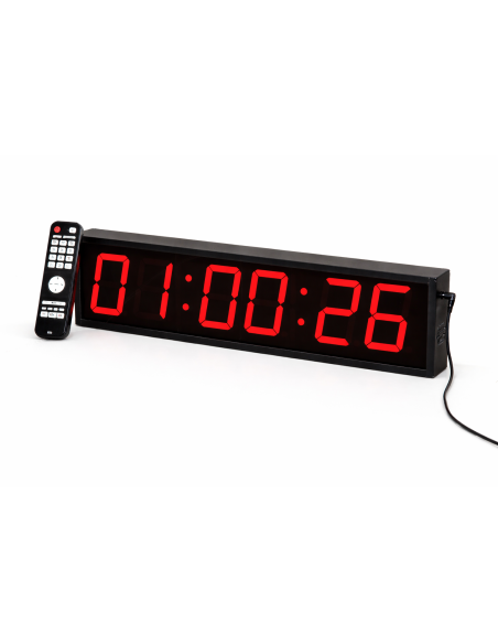 Reloj digital LED con segundos.64x16cm.