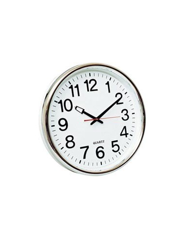 Reloj pared oficina-esfera blanca (Reloj oficina, numeros)