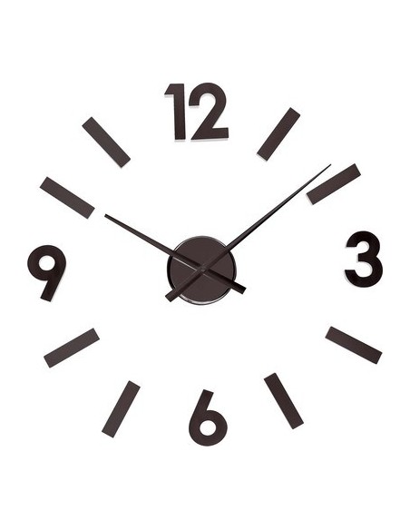 Reloj pared diseño numeros negro (Reloj numeros de diseño) - Reloj de Pared | Reloj Digitales de Pared