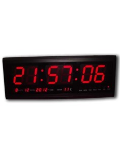 Reloj pared digital led fecha y temperatura  (Reloj de pared)