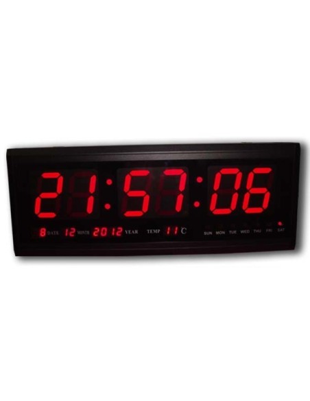 reloj digital con funciones de termometro y humedad