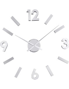 Reloj pared numeros en cromados 