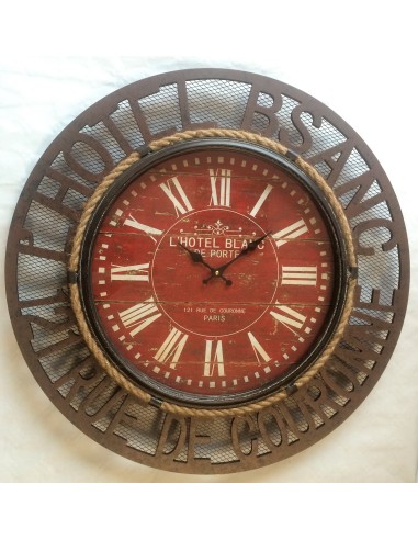 Reloj Pared madera metal