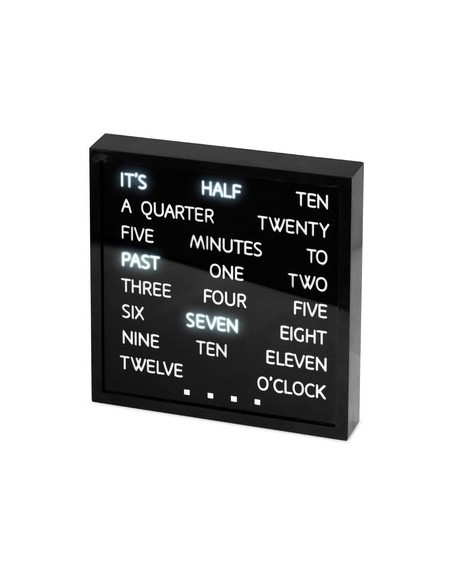 Reloj sobremesa words LED
