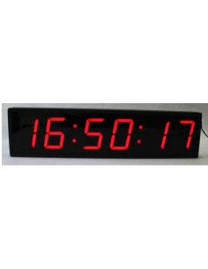 Reloj digital LED con segundos.64x16cm.