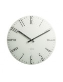 Reloj de pared con termómetro blanco