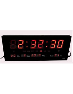 Reloj pared digital led fecha y temperatura (Reloj de pared)