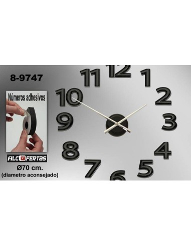 reloj pared adhesivo envios gratis en 48 - 72 horas