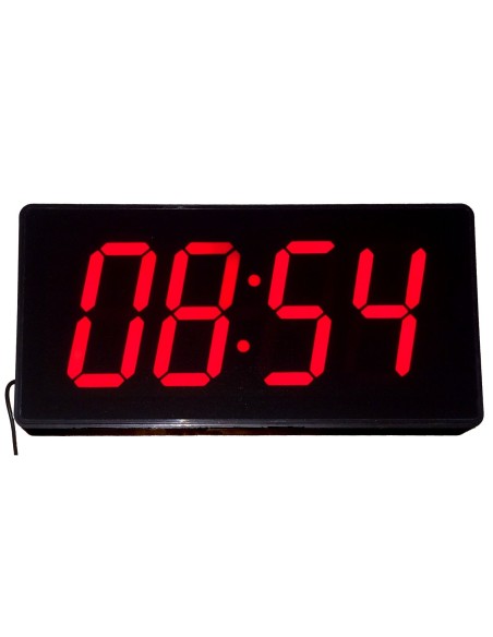 Reloj con temperatura led rojo