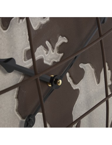 Reloj decorativo pared, mapamundi 60cm