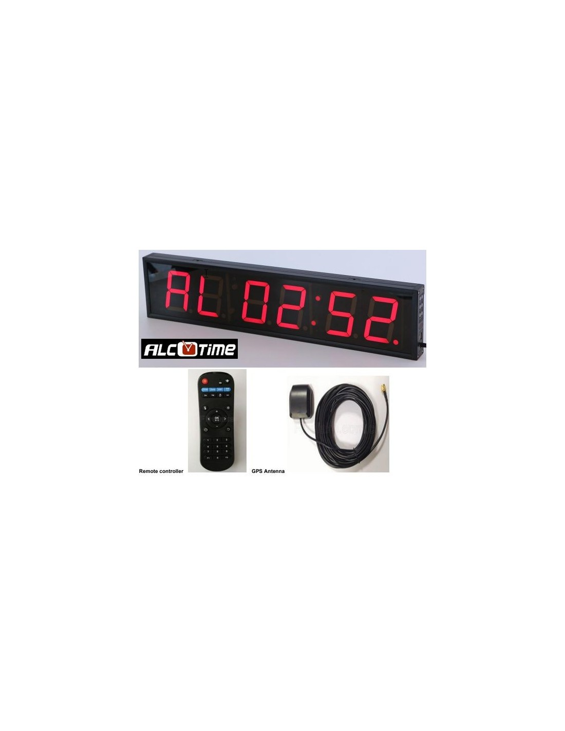 Reloj digital de pared con temperatura y gps, reloj digital de