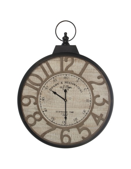 Reloj decorativo pared, mapamundi 60cm